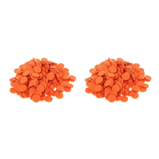 Minnieouse 200 piezas 21 mm aromaterapia aceite esencial difusor medallón almohadillas de repuesto naranja Type1