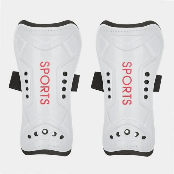 Soccer Shin Guards, A Pair Child Football Shin Pads Training Leg Guards Sport Safety Protector for 3-13 Teenagers, Boys, Girls, Kids, Youth[White]