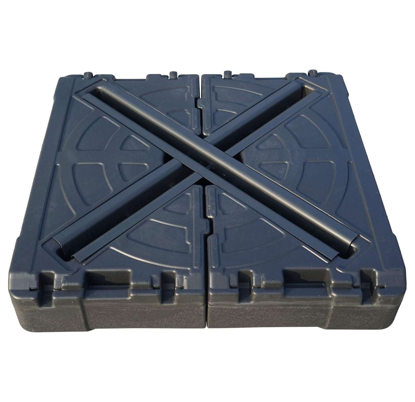 Heavy Duty Patio Umbrella Stand Outdoor Base - Windproof, Weighted for Cantilever, Pool, Backyard, and Beach Umbrellas Base (Square 32”x32“)