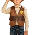 thumbnail image 2 of Bovxnpu Girls Outwear Jackets Kids Western Denim Fringe Vests Holiday Casual Jacket Outfits, 2 of 8