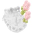 thumbnail image 4 of GOOHOCHY Ceramic Dish With Double Floral Design Self Draining Holder For Bathroom Laundry Easy To Clean, 4 of 8