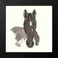 thumbnail image 2 of Paschke, Chris 15x15 Black Modern Framed Museum Art Print Titled - Horse Portrait IV, 2 of 5