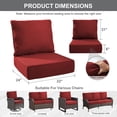 thumbnail image 4 of Jentlehouse 22''×24''×6'' Outdoor Deep Seat Cushions Set of 2,Water,UV & Fade Resistant High-Resilience Chair Cushion for Patio Furniture Chair Couch, 4 of 11