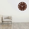 thumbnail image 3 of Reloj de pared luminoso de moderno 12 '' número digital que cuelga el Gloria reloj de pared silencioso sin tictac, 3 of 7
