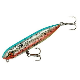 Heddon Zara Spook 3/4 oz Topwater Bass Fishing Lure - Nickel Plate