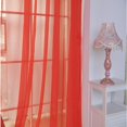 thumbnail image 3 of Sheer Curtains for Living Room, Sheer Curtains Light Filtering, 39X78 In, Solid Voile, Rod Pocket, 1 Pc, Bright Red, Window Treatments Curtains, 3 of 8