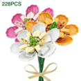 thumbnail image 1 of WM Bouquet Of Roses Eternal Life Flower Arrangement Building Block Toys Compatible Educating Children Christmas Gift Girl Series Q0823, 1 of 7