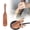 H, variant on Small Wooden Jam and Butter Knife H, 23×4 cm Teak Spurtle for Sourdough Starter, Wooden Whisk for Mixing Dough, Long-Handle Wood Utensil for Spreading Butter, Jam, and Baking