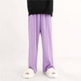 thumbnail image 4 of Toddler Summer Pants Baggy Girls Joggers Full Length Pants Children's Casual Pants Boys' Quick Drying Pants Children's Slim Pants Wearing Straight Leg Pants On The Outside Purple 6 Years, 4 of 7