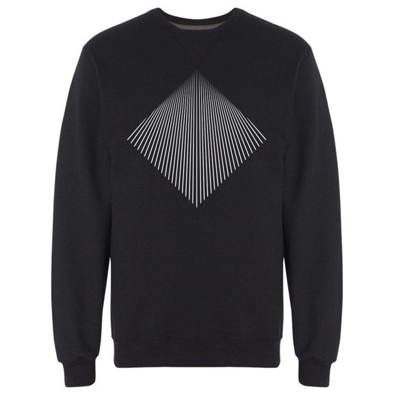 Sacred Geometry Linear Rhombus Sweatshirt Men -Image by Shutterstock, Male Small