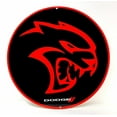 thumbnail image 2 of Dodge Hellcat Black and Red Steel Sign, 2 of 8