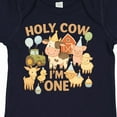 thumbnail image 4 of Inktastic Holy Cow I'm One Boy Farm Animal Birthday Boys or Girls Baby Bodysuit, 4 of 5