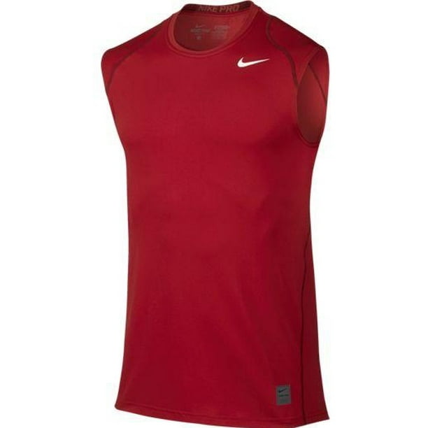 Nike Nike Pro Cool Fitted Men's DriFIT Sleeveless Shirt 703102687 Gym Red