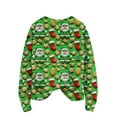thumbnail image 6 of Women's Christmas Print Cardigan Long Sleeve Round Neck Knit Sweater for Fall and Winter, Cozy and Festive Holiday Top, Ideal as Christmas Sweaters for Women and Christmas Gifts,Green,Size L, 6 of 7