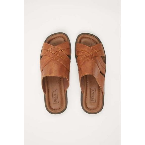 BRAZILIAN UNISEX LEATHER SANDALS BROWN