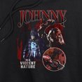 thumbnail image 3 of Popfunk In A Violent Nature Johnny Bootleg Style Women's Cropped Hoodie Pullover Sweatshirt, Black, 2X-Large, 3 of 5