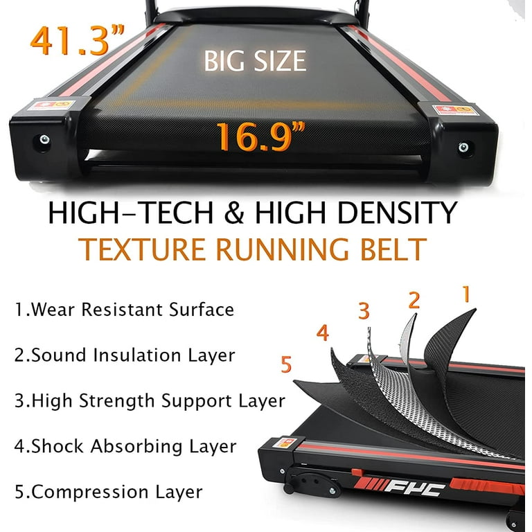 Folding Treadmills 300lb Capacity for Home 3.5HP Portable
