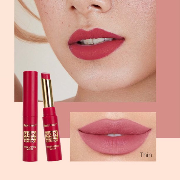 XWSHYW Lápiz Labial Soft Mist Velvet Mist Lipstick Hold Maquillaje Lock Color Mate Taza Que No Se Queda