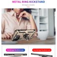 thumbnail image 2 of Feishell Hybrid Armor Phone Case for iPhone 13 Pro,Military Grade Shockproof 360 Rotatable Metal Ring Holder Kickstand Support Magnetic Car Mount Dual Layer Protective Phone Cover,Gold, 2 of 8