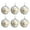 White Gold-Snowflake, variant on chaungfeng 6 Pcs Christmas Ball Ornaments, 2.36 Inch with Elk Snowflake Pattern Christmas Foam Plush Ball Ornaments, Hanging Decorations for Trees Fireplace Holiday Party Decor