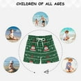 thumbnail image 6 of FORMRS Boys Swim Trunks Quick Dry Mesh Liner Boardshorts Sizes XS-XL, Green Christmas Trees, 6 of 7