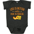 thumbnail image 3 of Inktastic Life's Better Mac & Cheese Boys or Girls Baby Bodysuit, 3 of 5