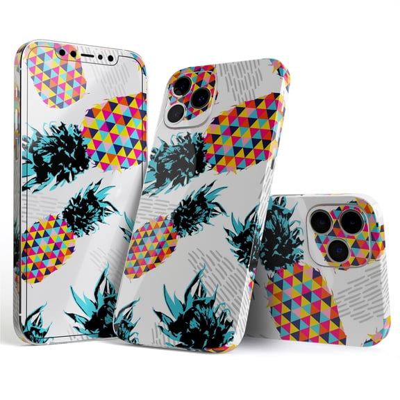 DesignSkinz Retro Summer Pineapple v3 Full-Body Skin Decal Wrap Cover for iPhone 16