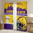 thumbnail image 2 of Erosebridal American Football Curtains and Drapes (38x45), Eat Sleep 30%-50% Blackout Curtains for Bedroom, Sports Lover Curtains for Living Room, Bedroom Curtains Room Decoration, 2 of 6