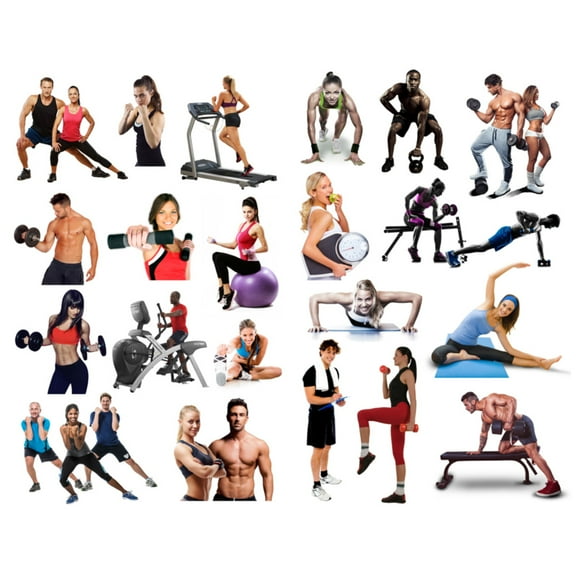 Fitness Yoga Sport Aesthetic Sticker Pre-cut Cute Diary Travel Paper Journal Stickers Scrapbooking Stationery Sticker Flakes Art Supplies