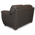 thumbnail image 4 of Love Seat e Piel Genuina ConfortoPiel Derby Chocolate, 4 of 7