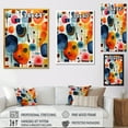 thumbnail image 4 of Designart "Mid Century Geometric Shapes in Colorful Display I" Geometric Framed Wall Art - Modern Colorful Abstract Geometric Bedroom Framed Canvas Wall Art, 4 of 6