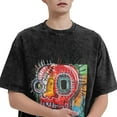thumbnail image 3 of Jean Michel Basquiat Mens Y2k Vintage Short Sleeve Shirts Streetwear Tops Tshirt Unisex Oversized Graphic Tees, 3 of 8