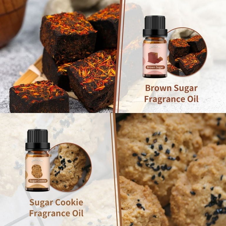 Yethious Essential Oil 100% Pure Brown Sugar and Sugar Cookie Set 10ml 