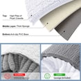 thumbnail image 5 of Smiry Luxury Chenille Bathroom Rugs, Extra Soft and Absorbent Bath Mat, White, 16"x24", 5 of 9