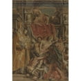 thumbnail image 2 of Jacob Jordaens 11x14 Gold Ornate Wood Frame and Double Matted Museum Art Print Titled - Saint Martin of Tours Healing the Servant of Tetrodius (C. 1630), 2 of 4