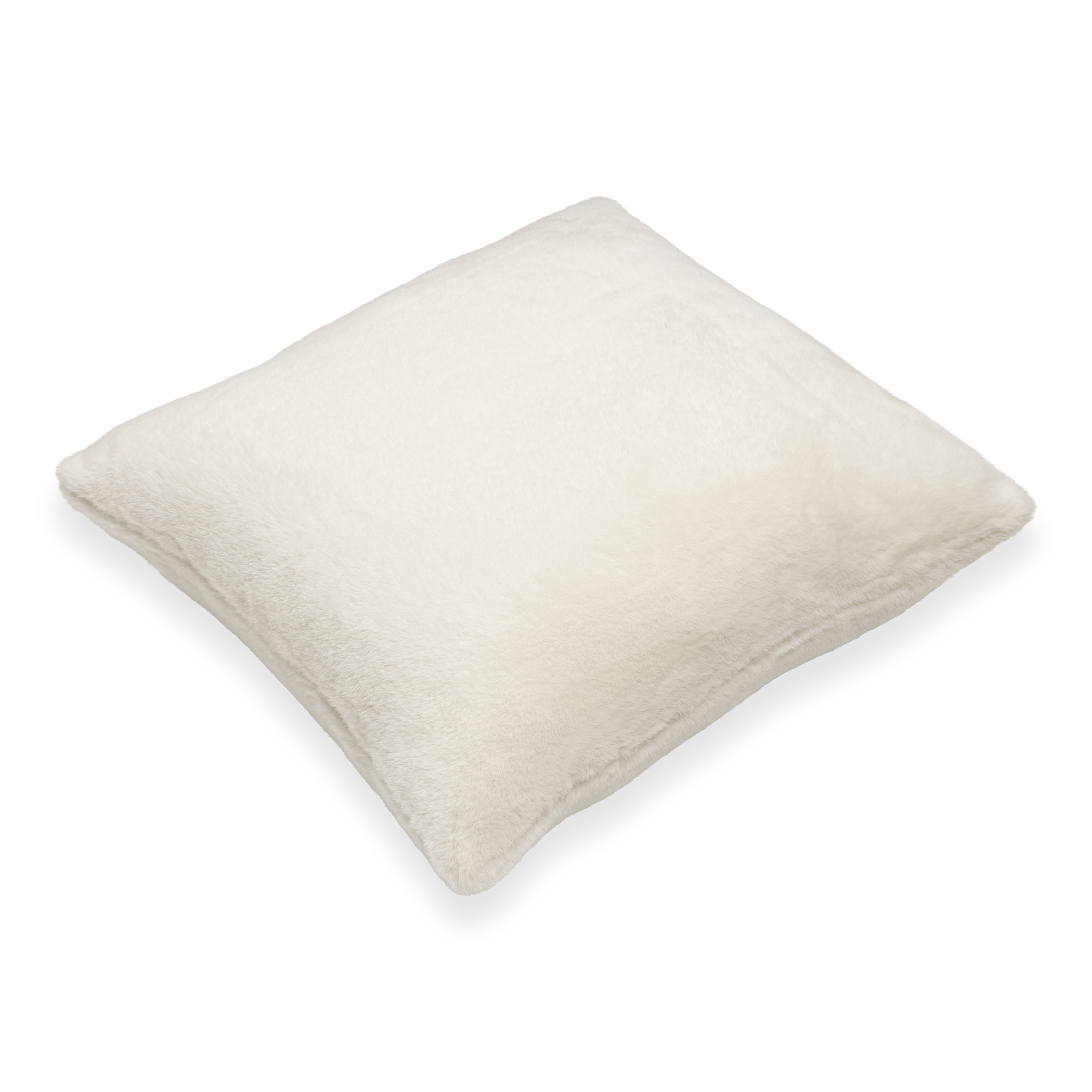 (2 pack) Mainstays Faux Rabbit Fur Throw Pillow 18"x18" Square