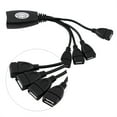 thumbnail image 1 of 4 Ports USB 2.0 To RJ45 Hub Ethernet Extension Extender  Adapter Cable Cord, 1 of 7
