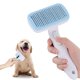 thumbnail image 2 of Cepillo para perros y gatos, cepillo autolimpiante para perros y gatos, cepillo para el cuidado de mascotas, depilación con un solo clic, para el cuidado diario y limpieza de la suciedad (azul) JM, 2 of 5
