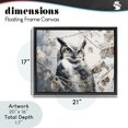 thumbnail image 4 of Stupell Industries Farmhouse Horned Owl Perched Black Floating Frame Canvas Art, 21 x 17, by Franklyn Gregory, 4 of 8