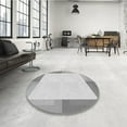 thumbnail image 3 of Ahgly Company Indoor Round Patterned Gunmetal Gray Area Rugs, 6' Round, 3 of 6