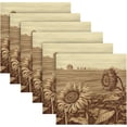 thumbnail image 6 of GZHJMY Sunflower Cloth Napkins Set of 6,Reusable Washable Polyester Dinner Table Napkins for Kitchen,Dining,Restaurant,Party Decoration, 6 of 7