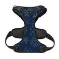 thumbnail image 5 of Picia Snowflake Dark Blue No-Pull Dog Harness Reflective Front Clip Vest with Handle,Step-in Air Dog Harness,Adjustable 2 Metal Rings 4 Buckles,Easy to Put on & Take Off X-Large, 5 of 9