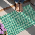 thumbnail image 4 of Green Daisy Flower Floral Pattern Door Rugs,Washable Non Slip Door Mats Indoor,Decorative Door Mats,Entry Mat Indoor for Entrance,Bedroom,Kitchen,Bathroom,20"x32", 4 of 6