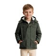 thumbnail image 3 of WenVen Boy's Puffer Parka Winter Warm Coat Hooded Windproof Fleece Lined Jacket Army Green 8, 3 of 12