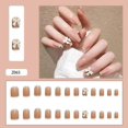 thumbnail image 1 of 24 Uds. Uñas postizas de estilo dulce, párrafo corto/largo, extraíbles, 1 of 2