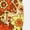 #0068-Orange, variant on Womens High Waisted Flared Leg Boho Tribal Print Bell Bottom Pants Retro Flare Trousers