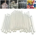 thumbnail image 2 of XIEULQP Hot Glue Sticks, Full Size, 4" Long, 50 Count, Clear, Bonds: Wood, Metal, Glass, Plastic, Floral, Fabric, Leather, Foam, and More (Pack of 1 with 50 Glue Sticks), 2 of 5