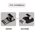 thumbnail image 4 of Chenyang CY 2pcs Overmold USB 3.1 Front Panel Header Male to Female Type-E Motherboard Extension Data Adapter Adapter, 4 of 7
