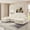 Beige, variant on 122" U-Shaped Symmetrical Sectional Sofa with 2 Movable Ottomans, Corduroy Upholstered for Living Room