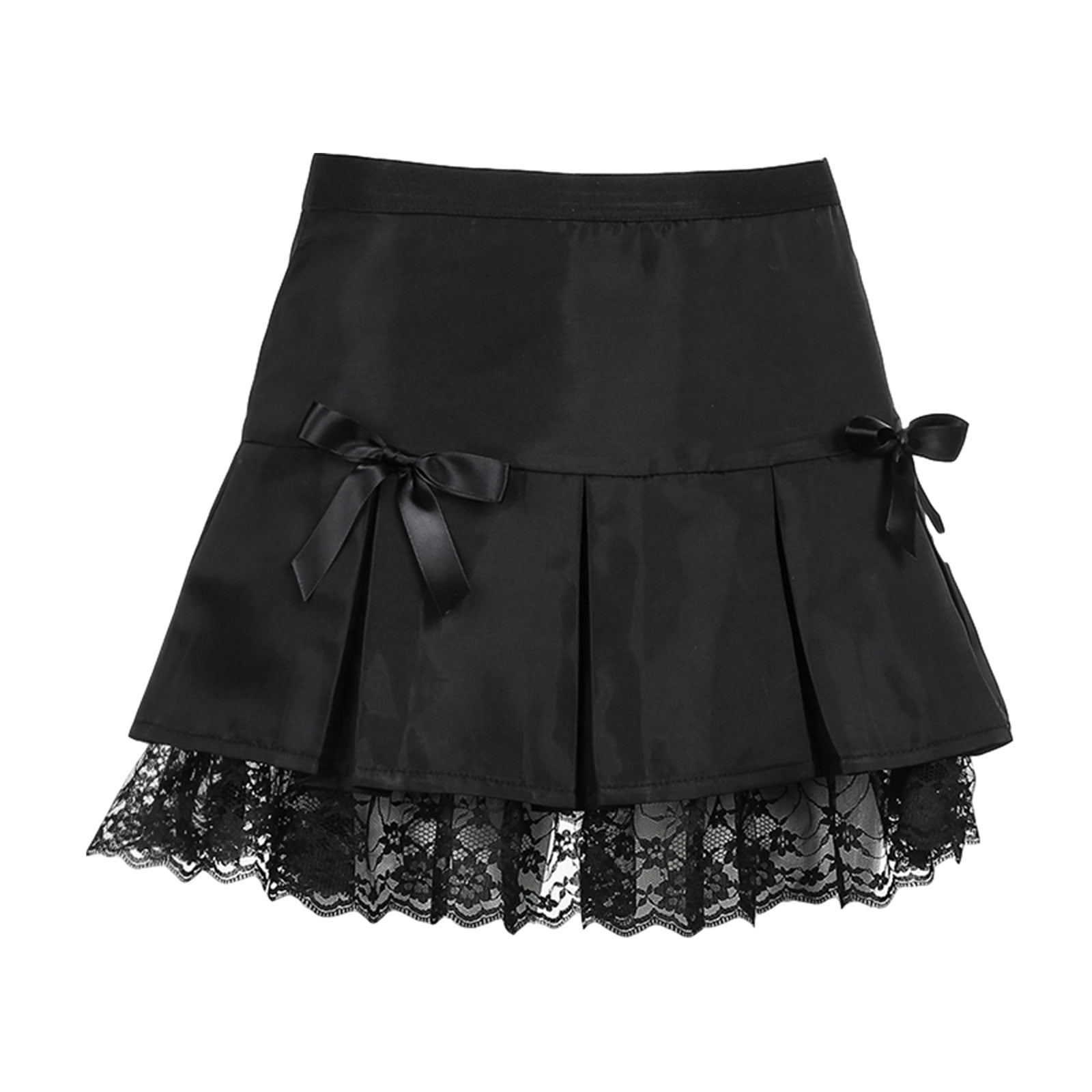 DRESSTELLS Black Skirt for Women Flowy Skirt for Women Black Pleated Skirt  for Women A Line Mini Skirt Versatile High Waisted Skirt Halloween Skirts  for Women Black L - Yahoo Shopping